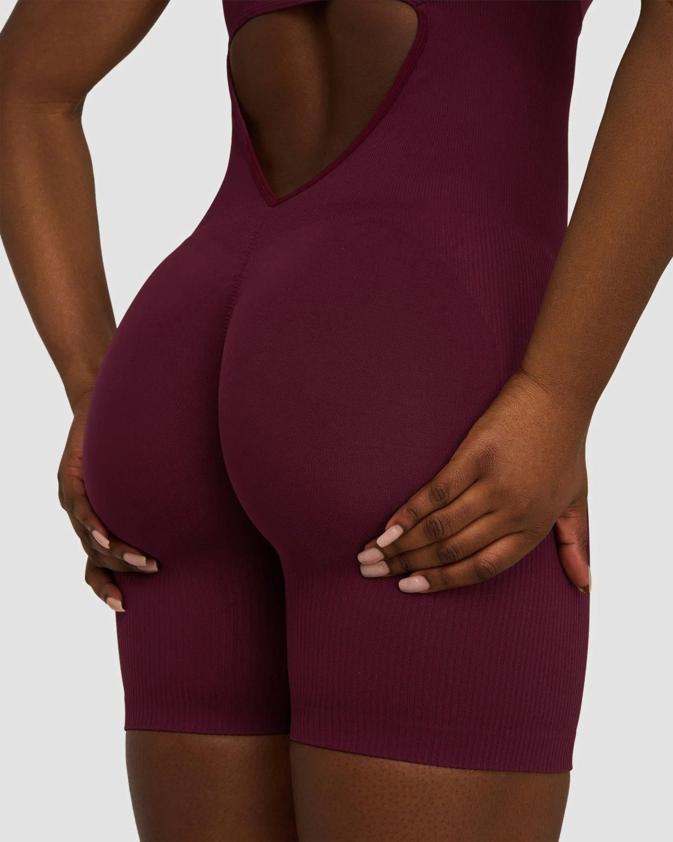 Elevate™ Sculpting Halterneck All In One | Merlot - Image 5