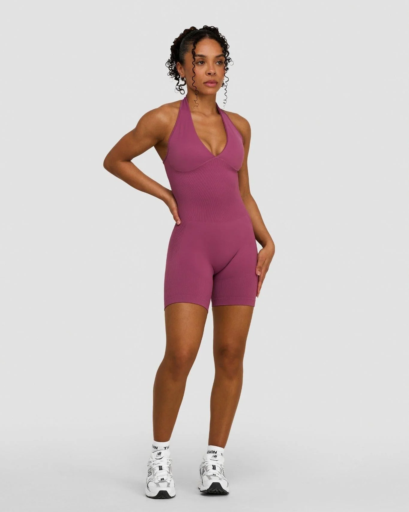Elevate™ Sculpting Halterneck All In One | Orchid Mauve - Image 2