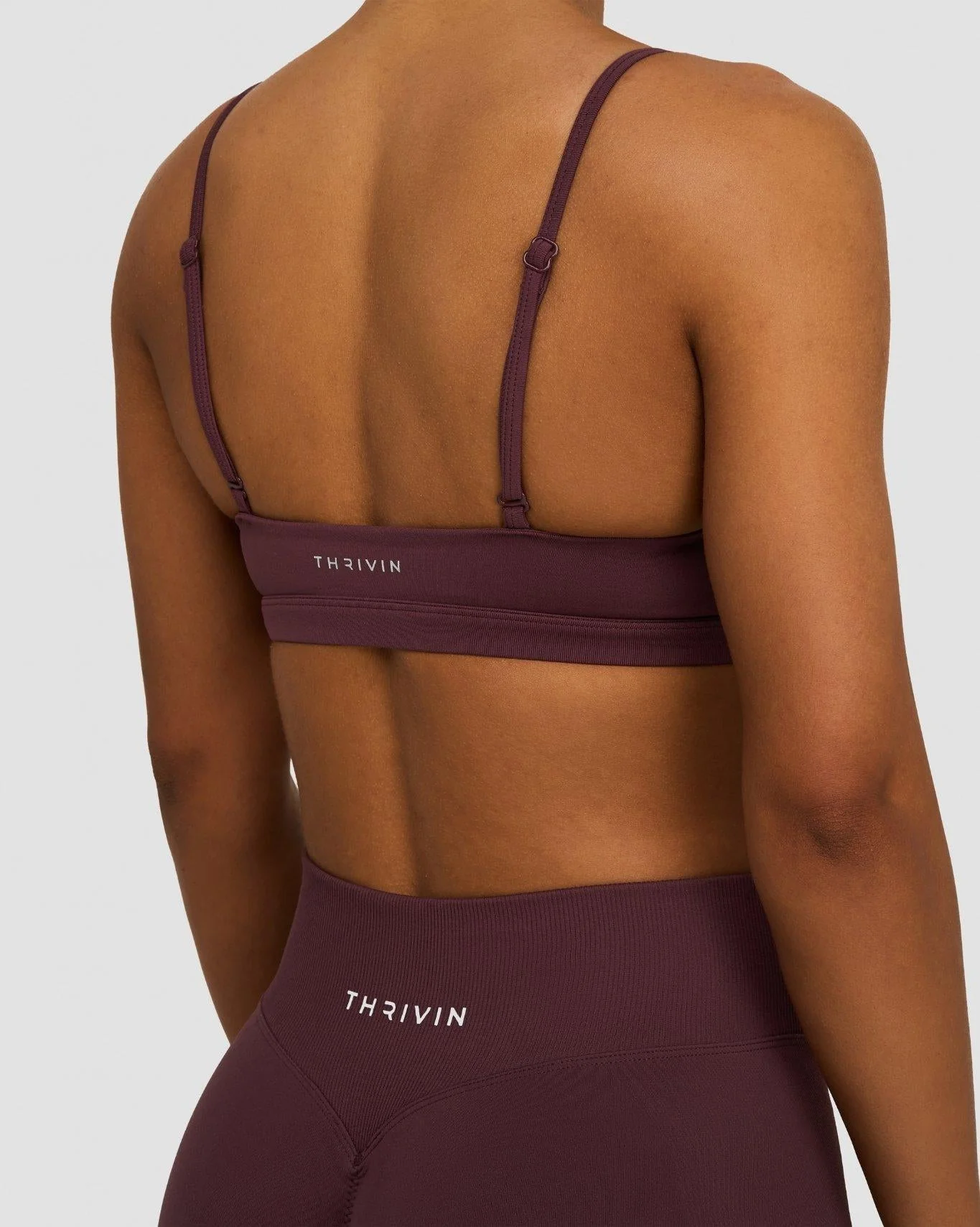 Elevate™ Sculpting Seamless Scoop Neck Bra | Dark Mauve - Image 6