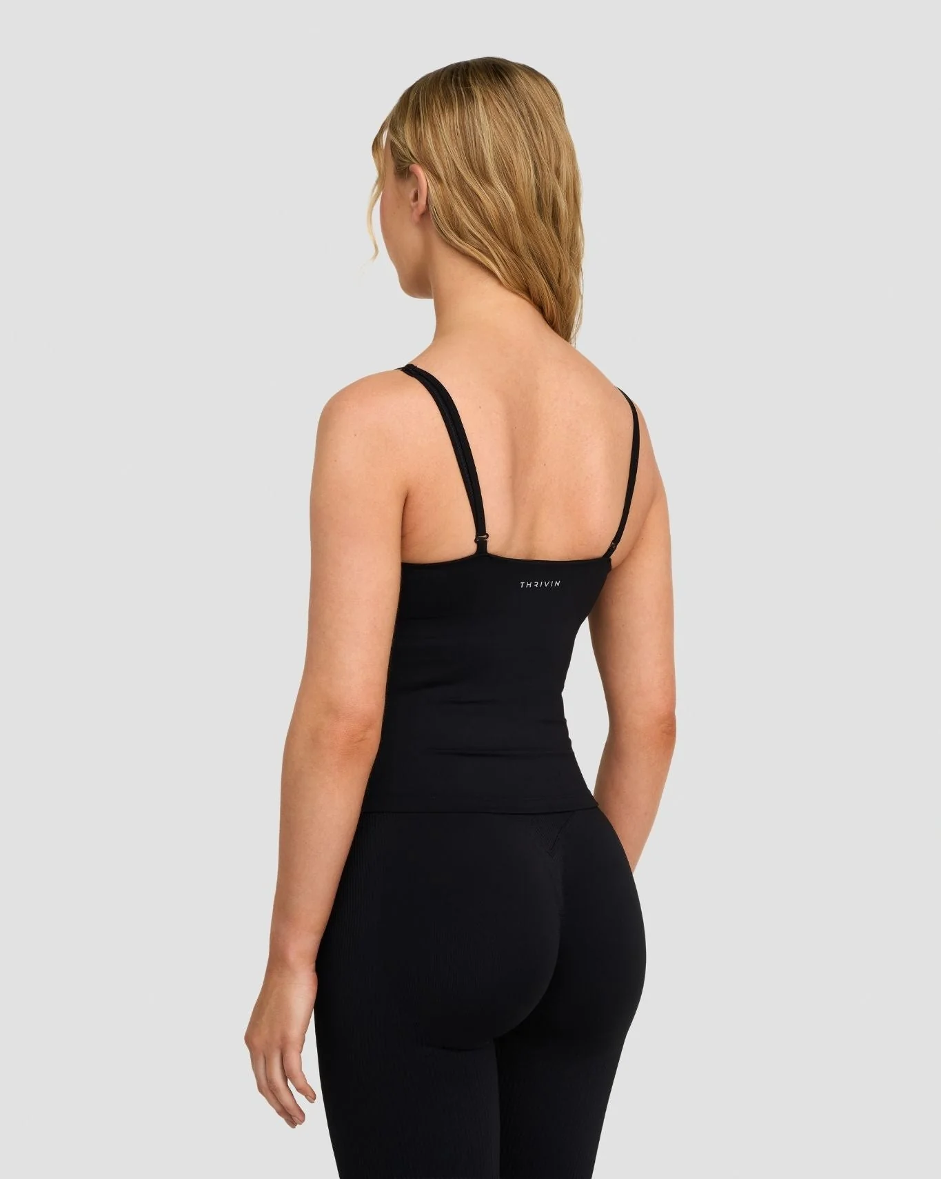 Elevate™ Sculpting Seamless Scoop Neck Cami | Night Black - Image 5